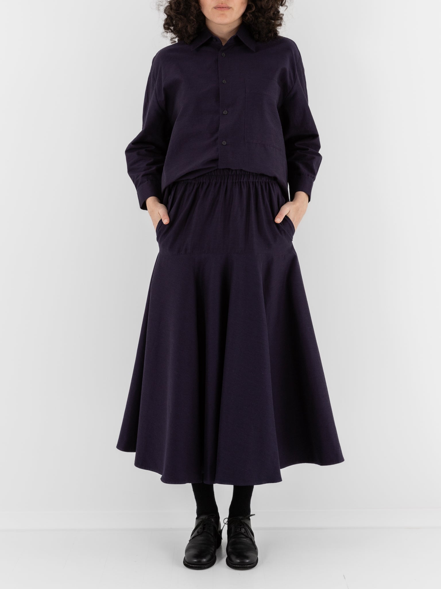 Toogood The Librarian Skirt in Pansy - TOOGOOD at Worthwhile - shop SKIRT