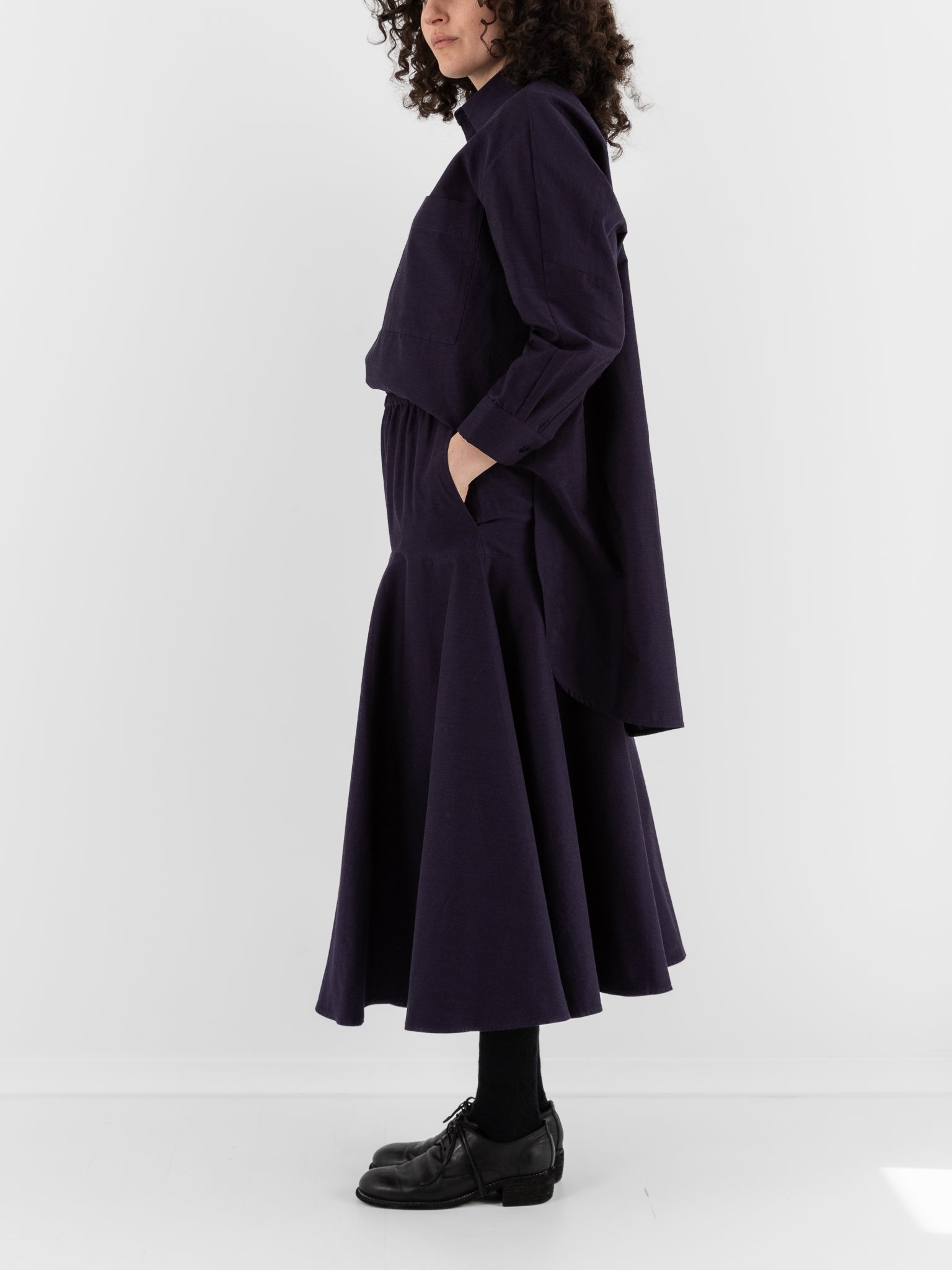 Toogood The Librarian Skirt in Pansy - TOOGOOD at Worthwhile - shop SKIRT