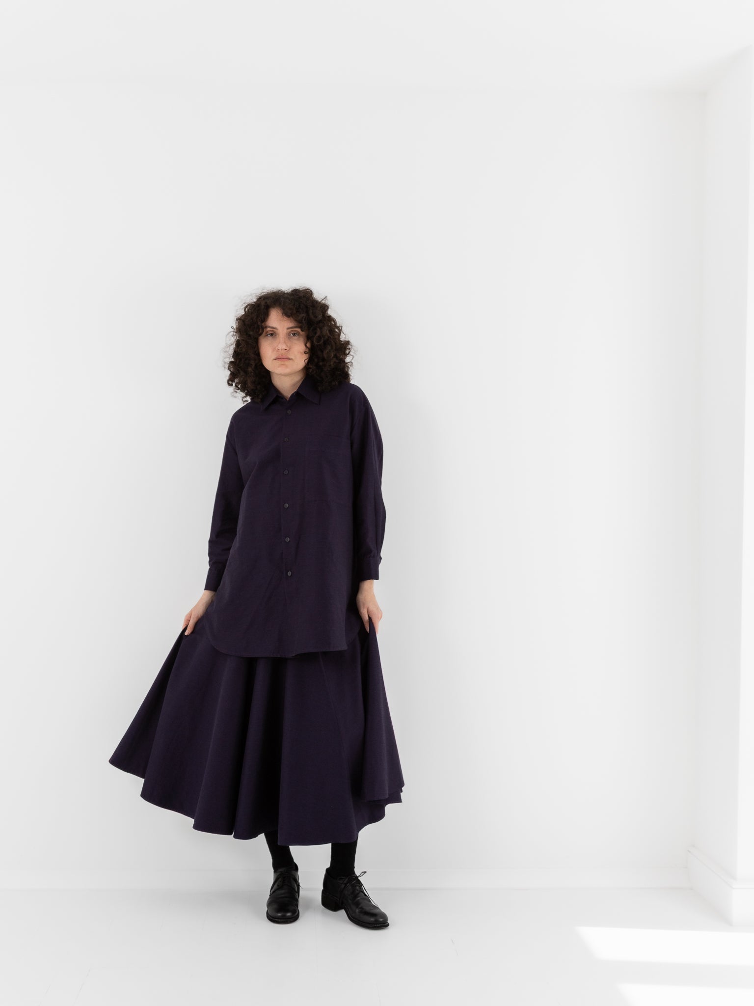 Toogood The Librarian Skirt in Pansy - TOOGOOD at Worthwhile - shop SKIRT