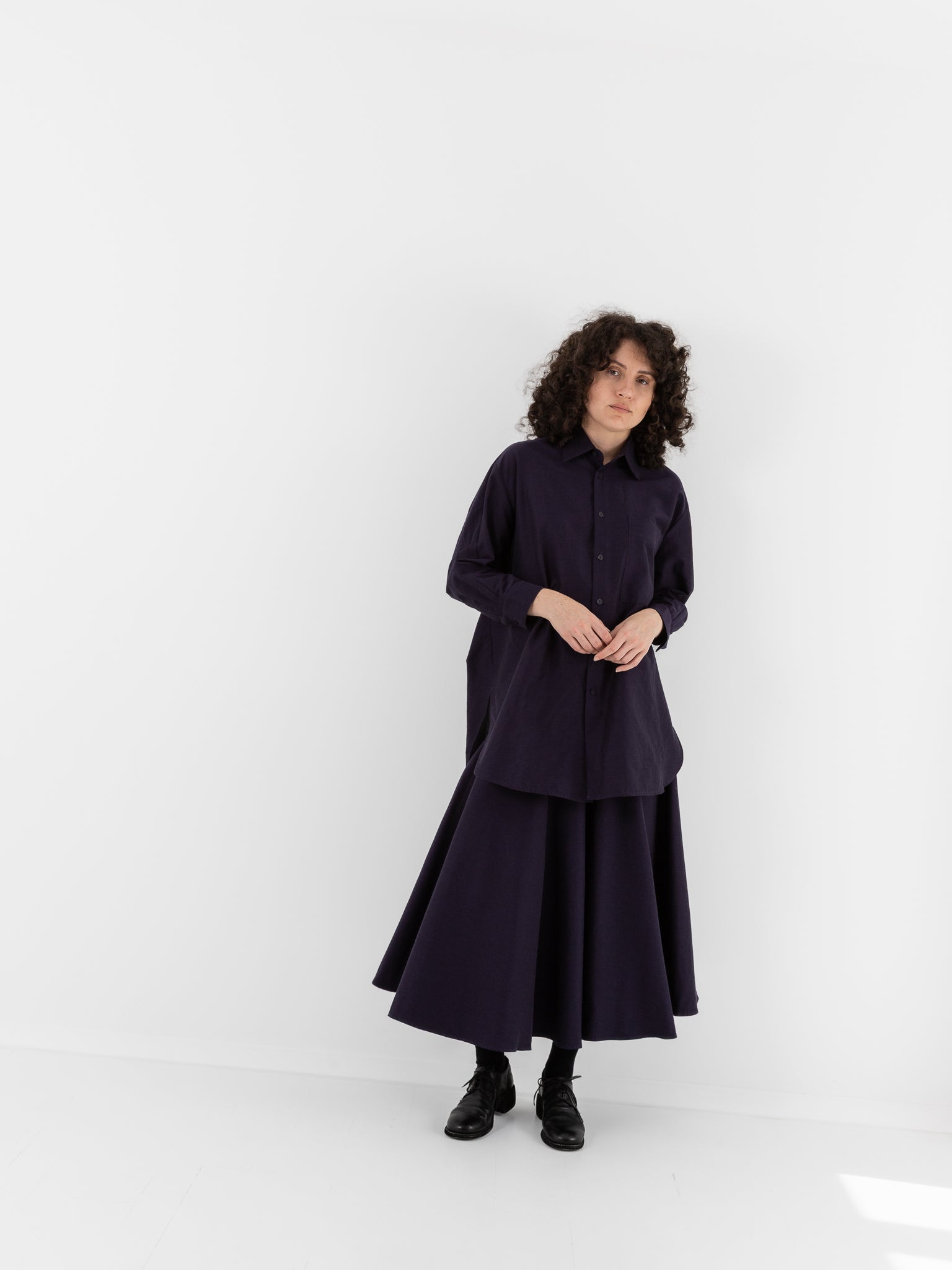 Toogood The Librarian Skirt in Pansy - TOOGOOD at Worthwhile - shop SKIRT