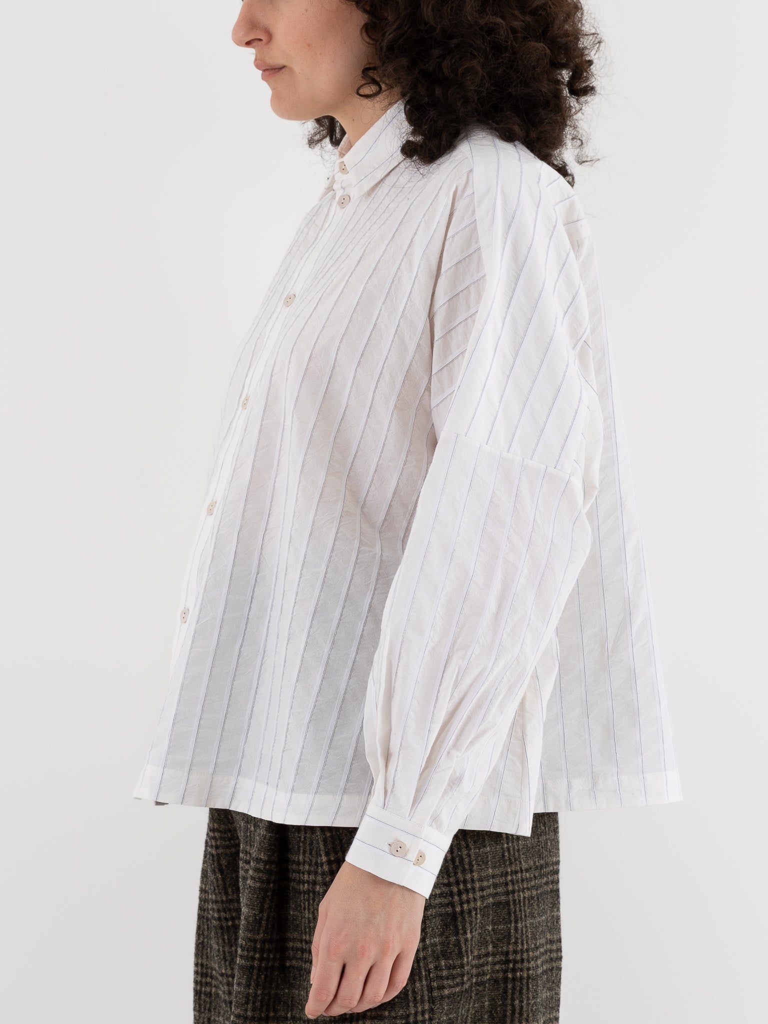 Toogood The Farrier Shirt in Chalk - TOOGOOD at Worthwhile - shop TOP