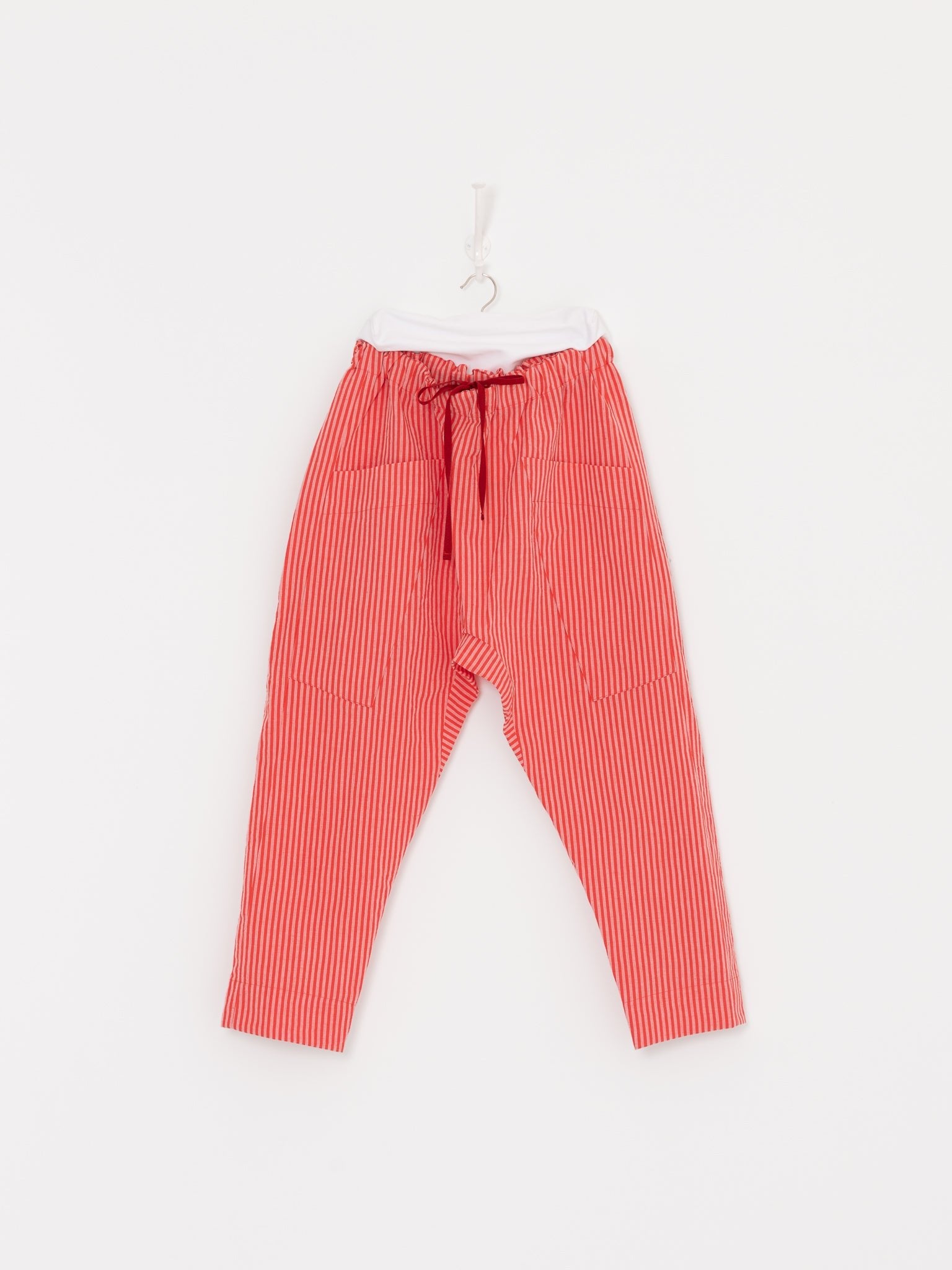 Toogood The Perfumer Trouser in Lobster Crayon Stripe at Worthwhile