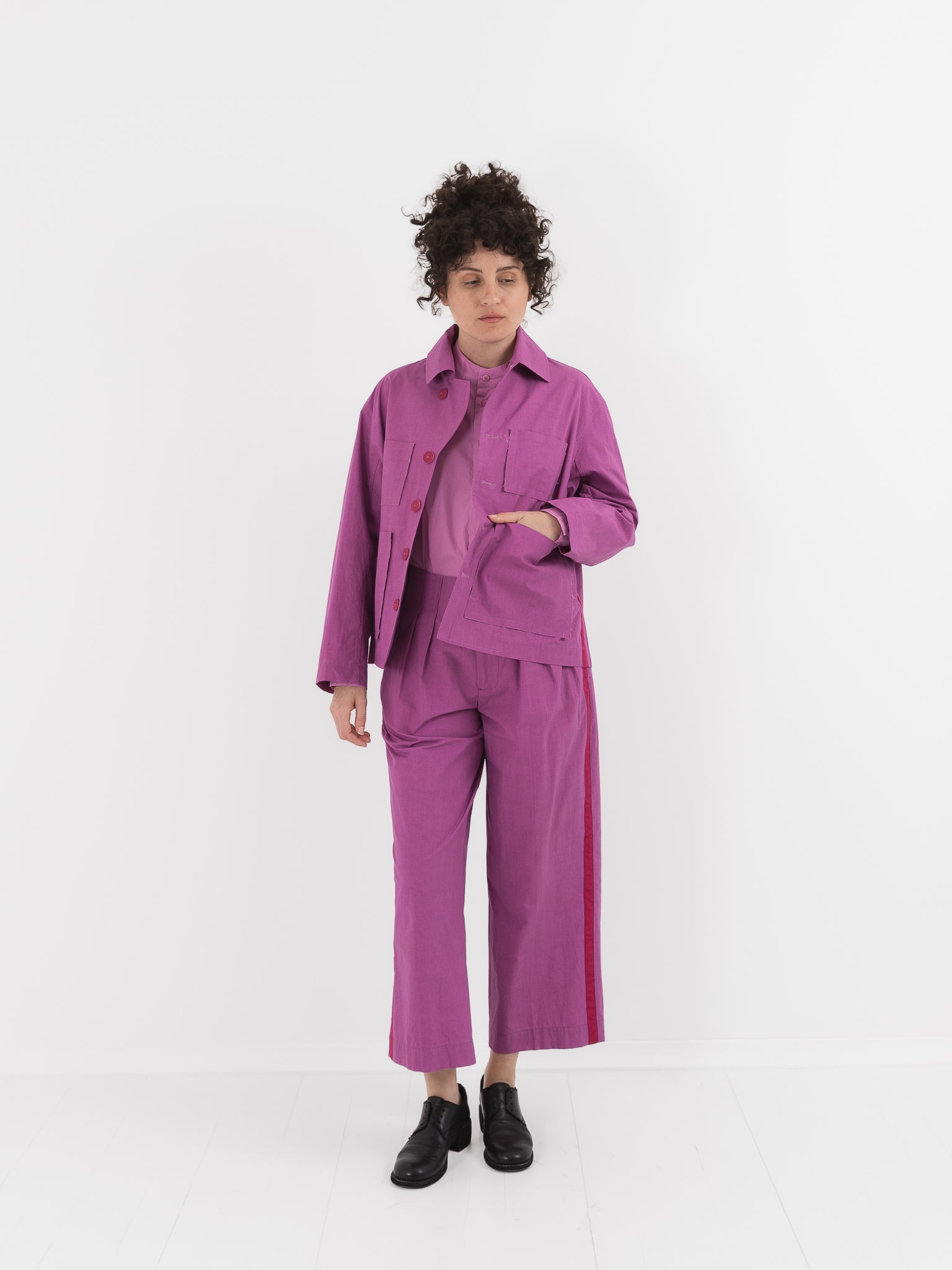 Toogood The Magician Jacket in Berry at Worthwhile