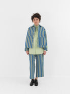 Toogood The Magician Jacket in Cornflower Taffeta Stripe - TOOGOOD at Worthwhile - shop JACKET
