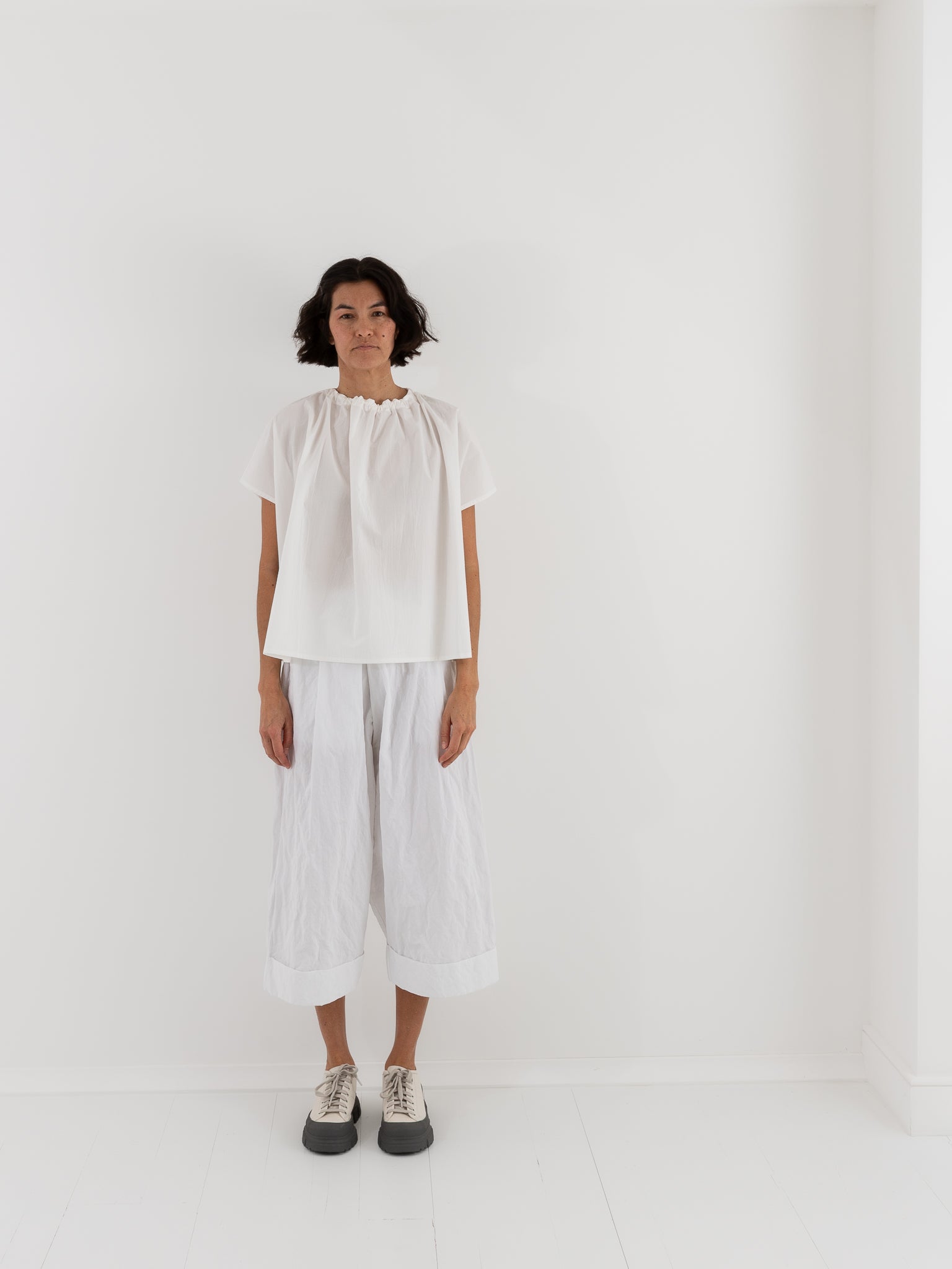 Toogood Poet Top in Chalk - TOOGOOD at Worthwhile - shop TOP