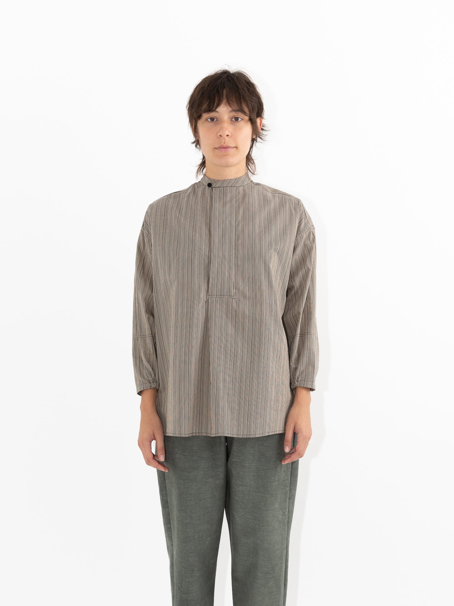Toogood The Jeweller stripe-print shirt - Brown