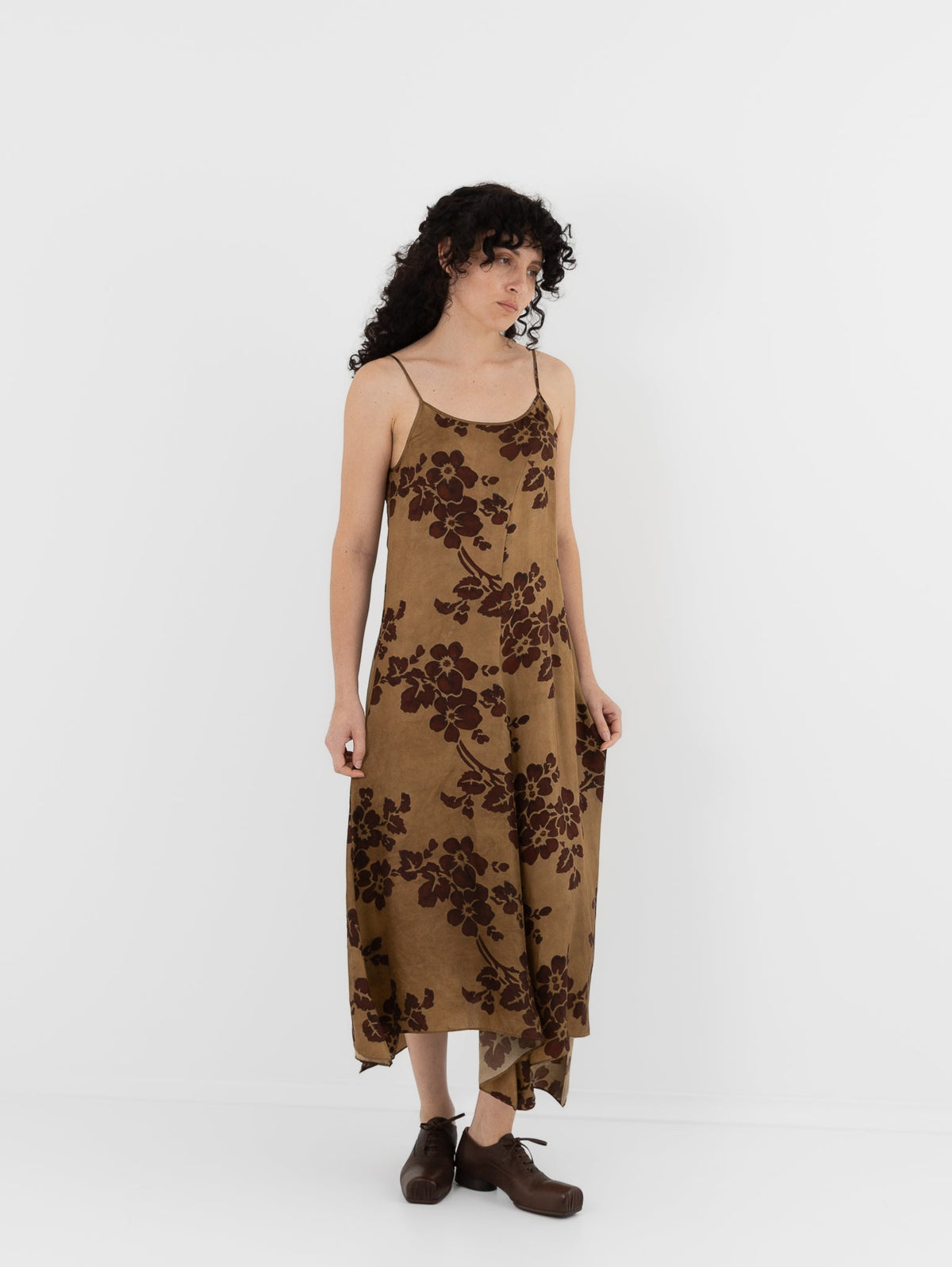 Uma Wang Acrry Dress in Mustard/Red - UMA WANG at Worthwhile - shop DRESS