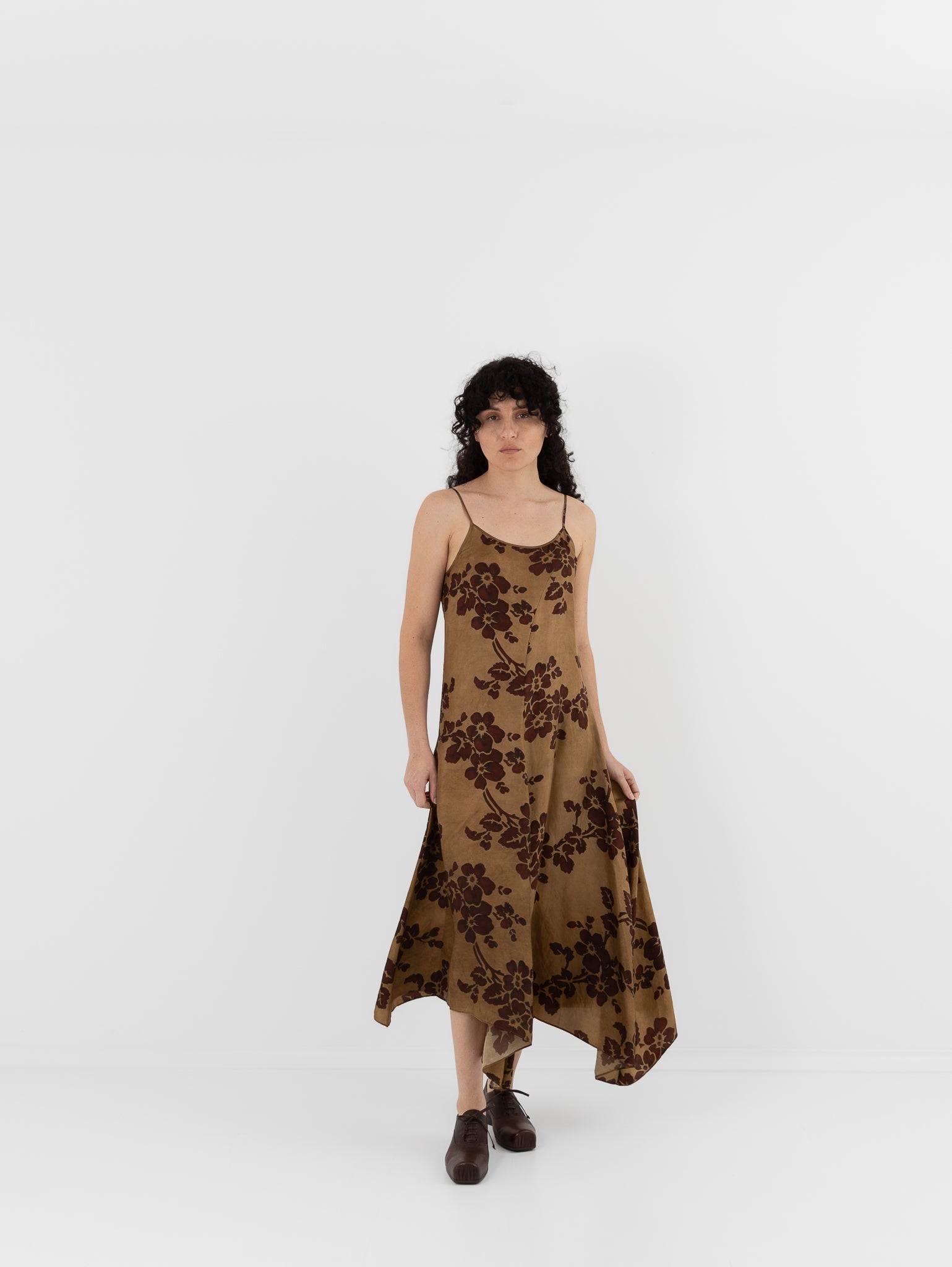 Uma Wang Acrry Dress in Mustard/Red - UMA WANG at Worthwhile - shop DRESS