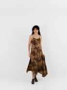 Uma Wang Acrry Dress in Mustard/Red - UMA WANG at Worthwhile - shop DRESS