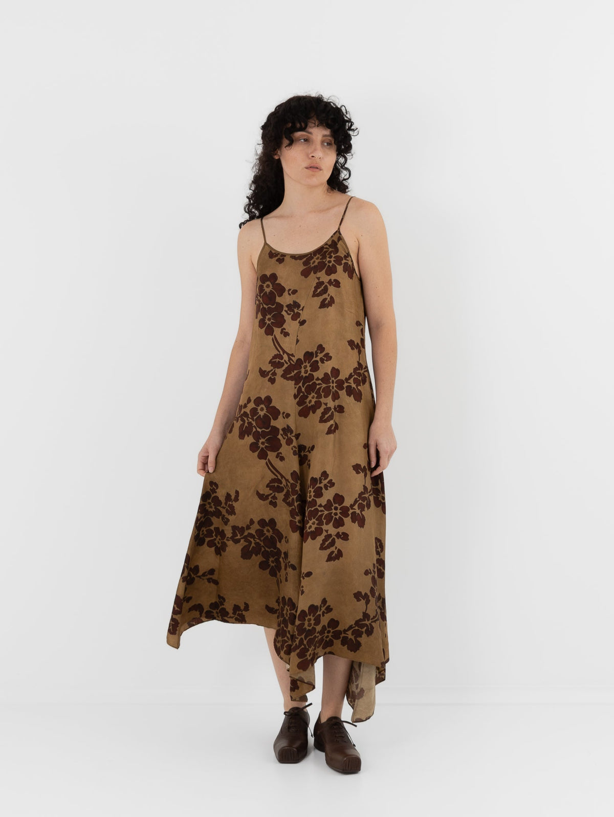 Uma Wang Acrry Dress in Mustard/Red - UMA WANG at Worthwhile - shop DRESS