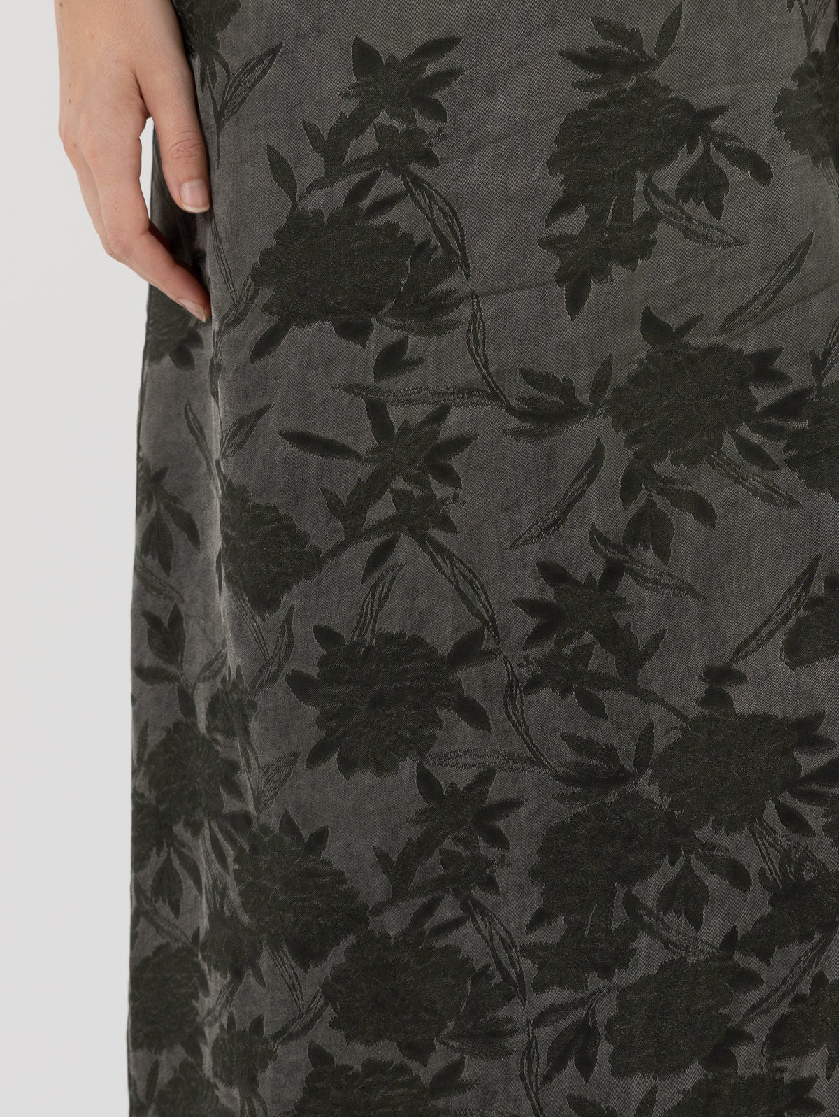 Uma Wang Anaya Dress in Grey/Green - UMA WANG at Worthwhile - shop DRESS