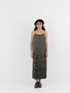 Uma Wang Anaya Dress in Grey/Green - UMA WANG at Worthwhile - shop DRESS