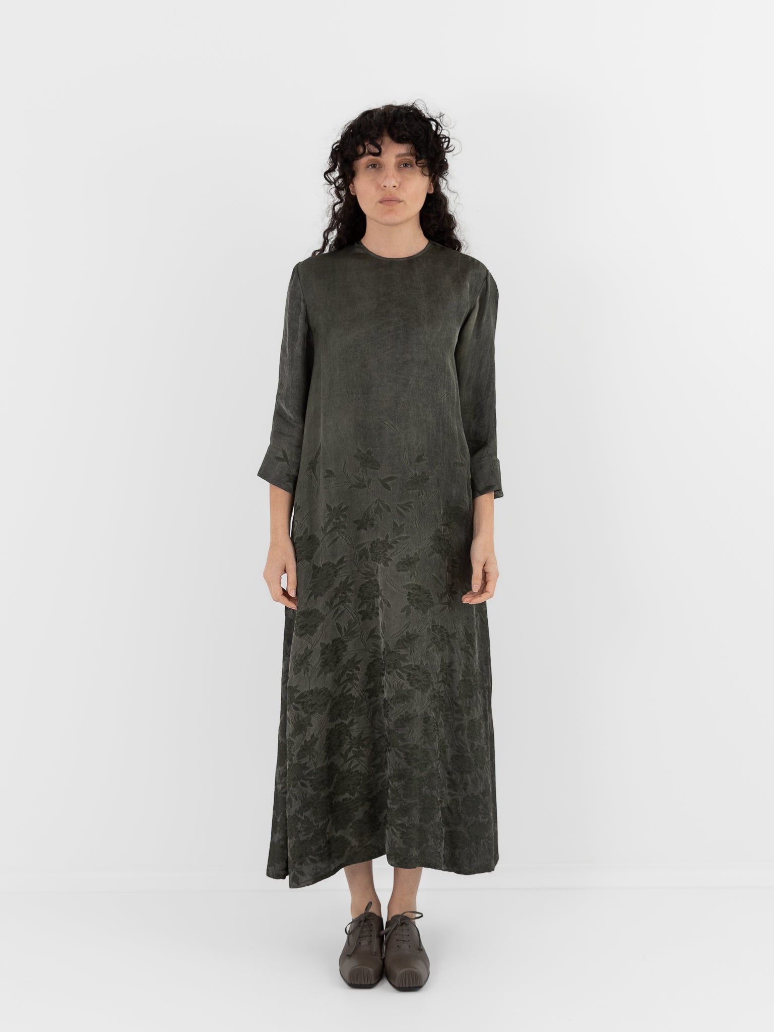 Uma Wang Apostte Dress in Grey/Green - UMA WANG at Worthwhile - shop DRESS