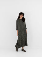 Uma Wang Apostte Dress in Grey/Green - UMA WANG at Worthwhile - shop DRESS