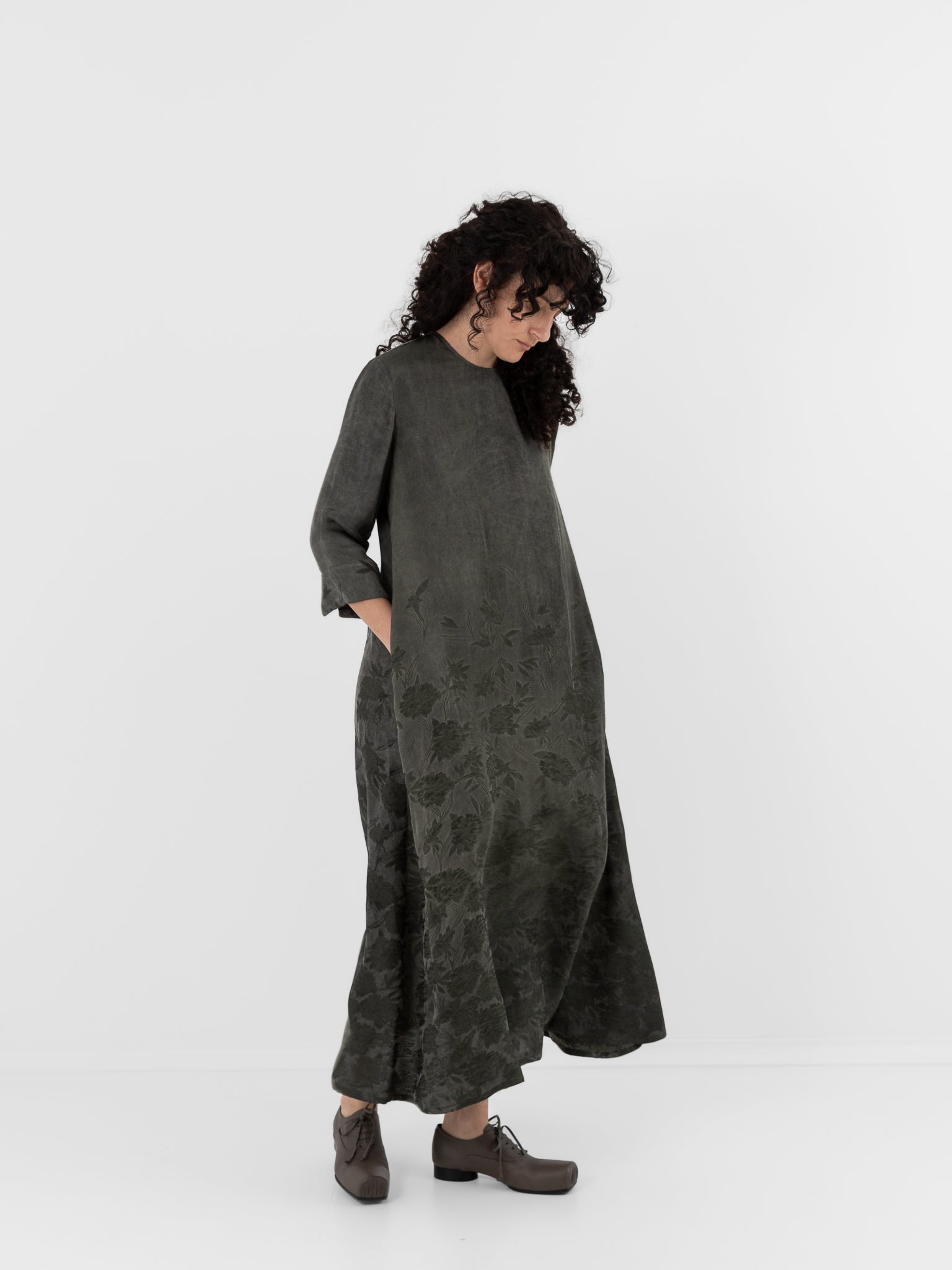 Uma Wang Apostte Dress in Grey/Green - UMA WANG at Worthwhile - shop DRESS