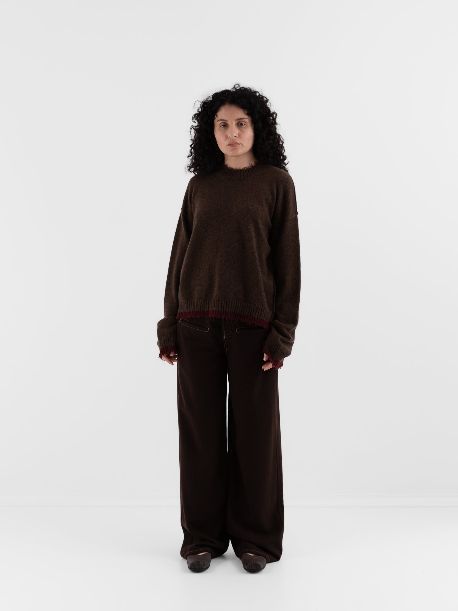 Uma Wang Ball Pants in Brown - UMA WANG at Worthwhile - shop PANT