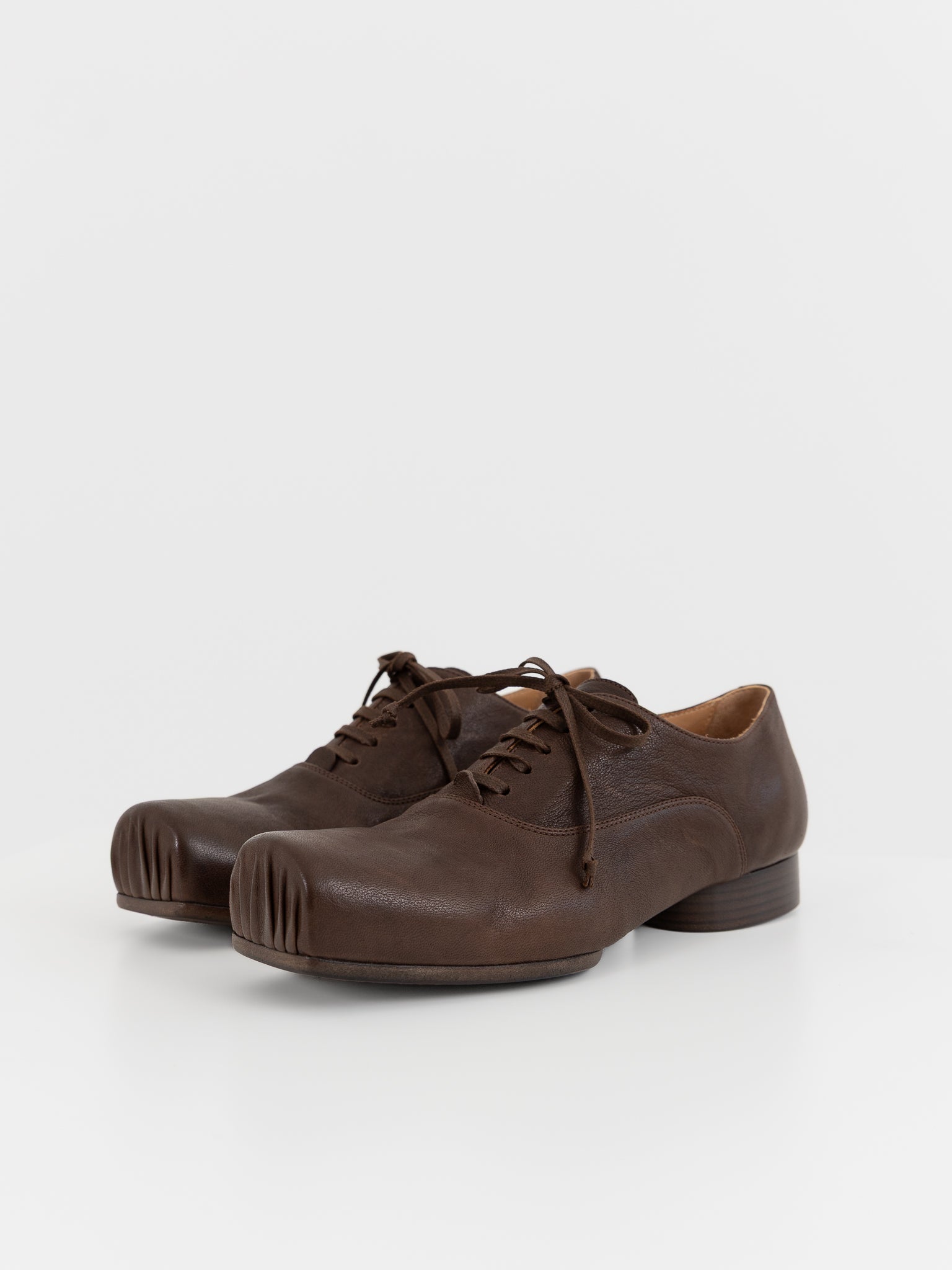Uma Wang Ballet Derby in Brown - UMA WANG at Worthwhile - shop SHOES
