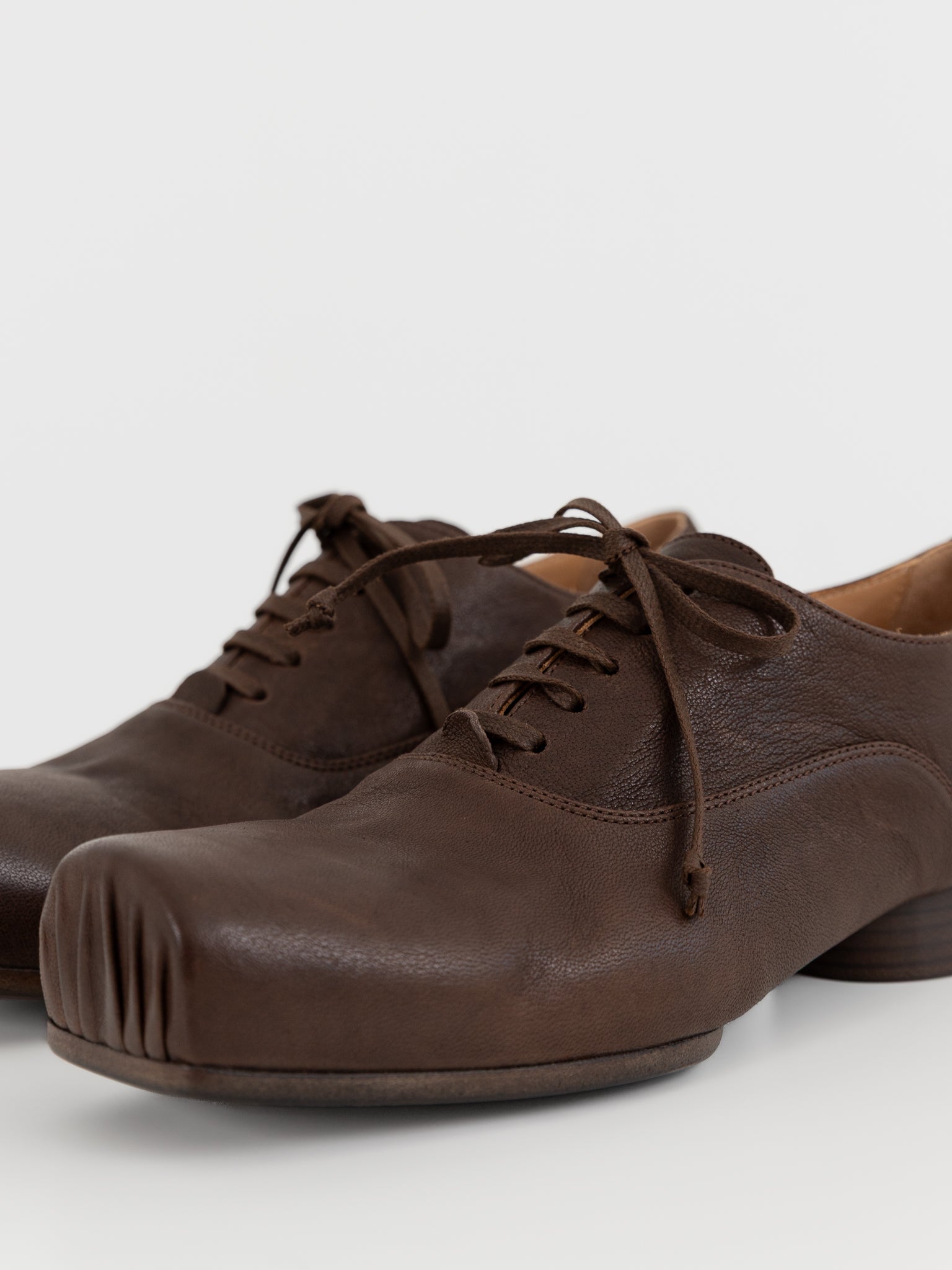 Uma Wang Ballet Derby in Brown - UMA WANG at Worthwhile - shop SHOES