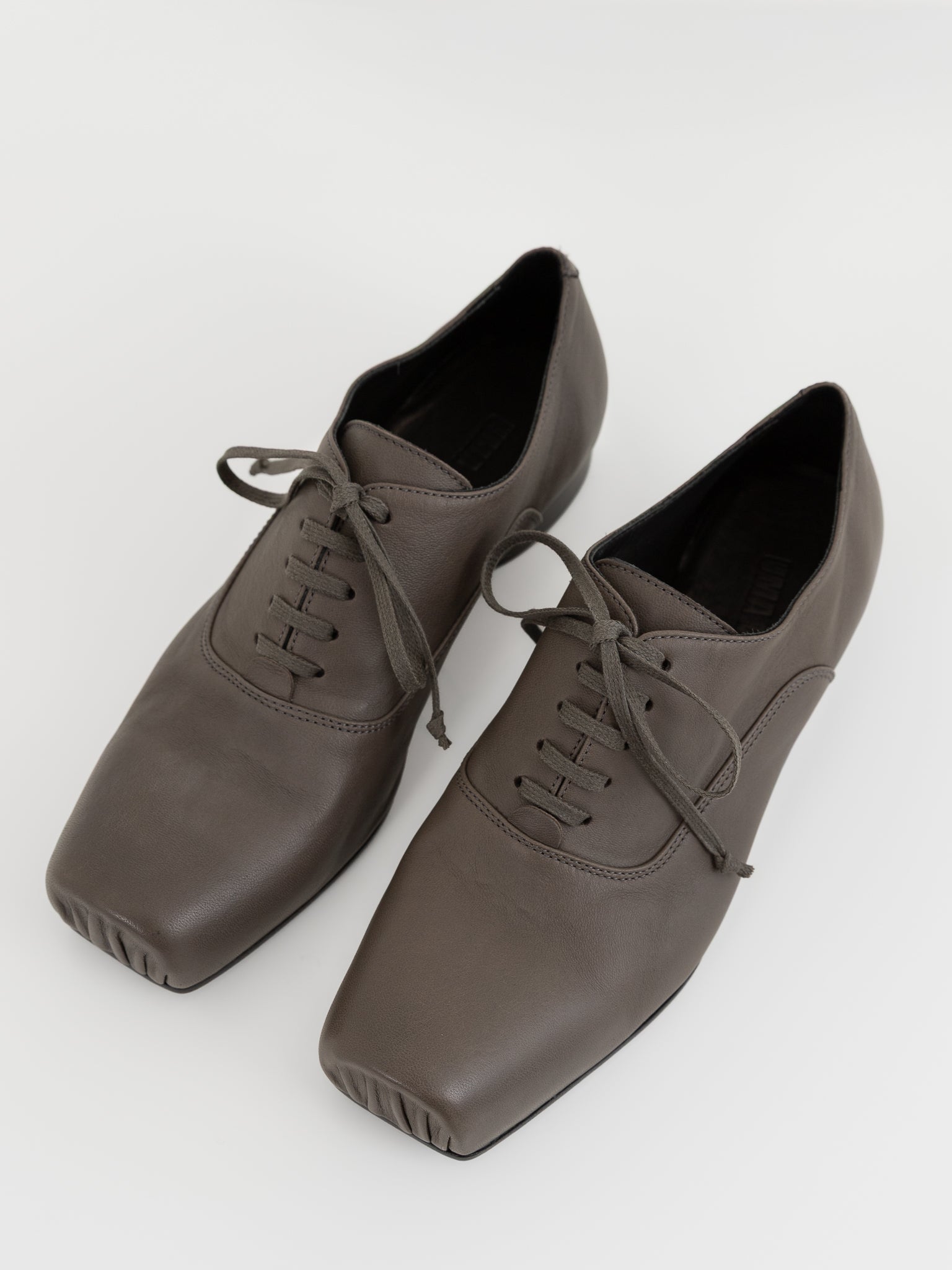 Uma Wang Ballet Derby in Dark Grey - UMA WANG at Worthwhile - shop SHOES