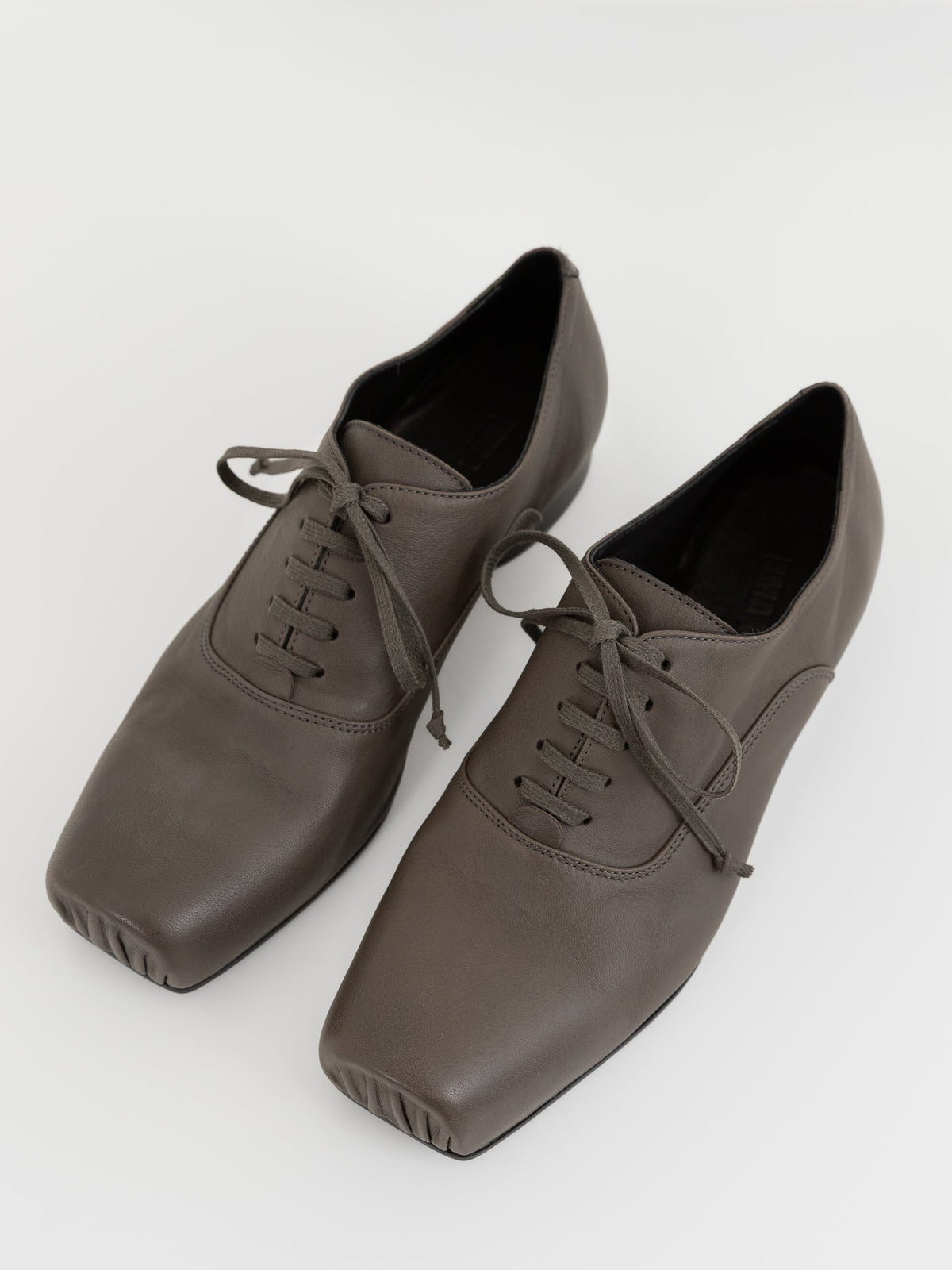 Uma Wang Ballet Derby in Dark Grey - UMA WANG at Worthwhile - shop SHOES