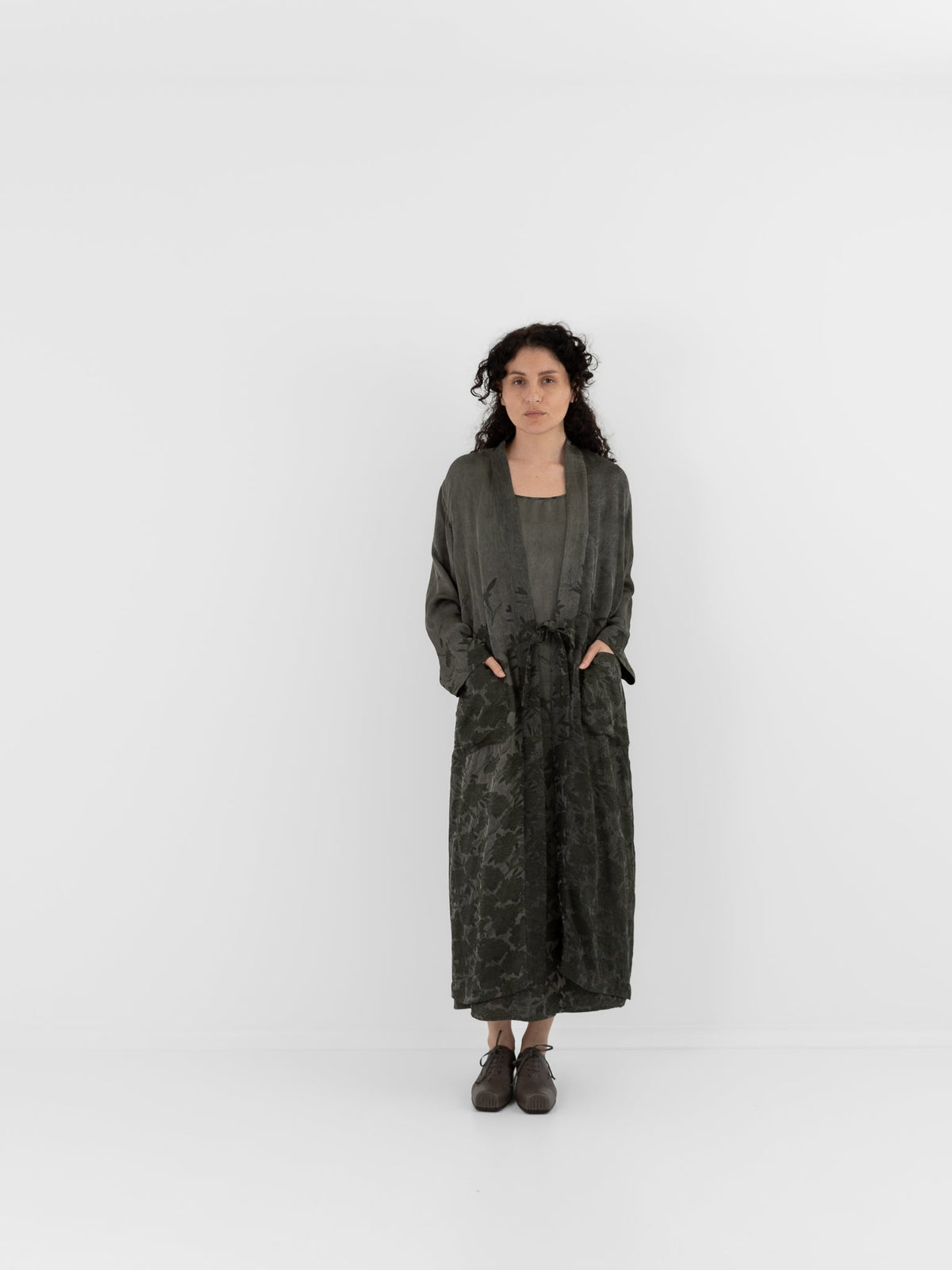 Uma Wang Corry Coat in Grey/Green - UMA WANG at Worthwhile - shop COAT