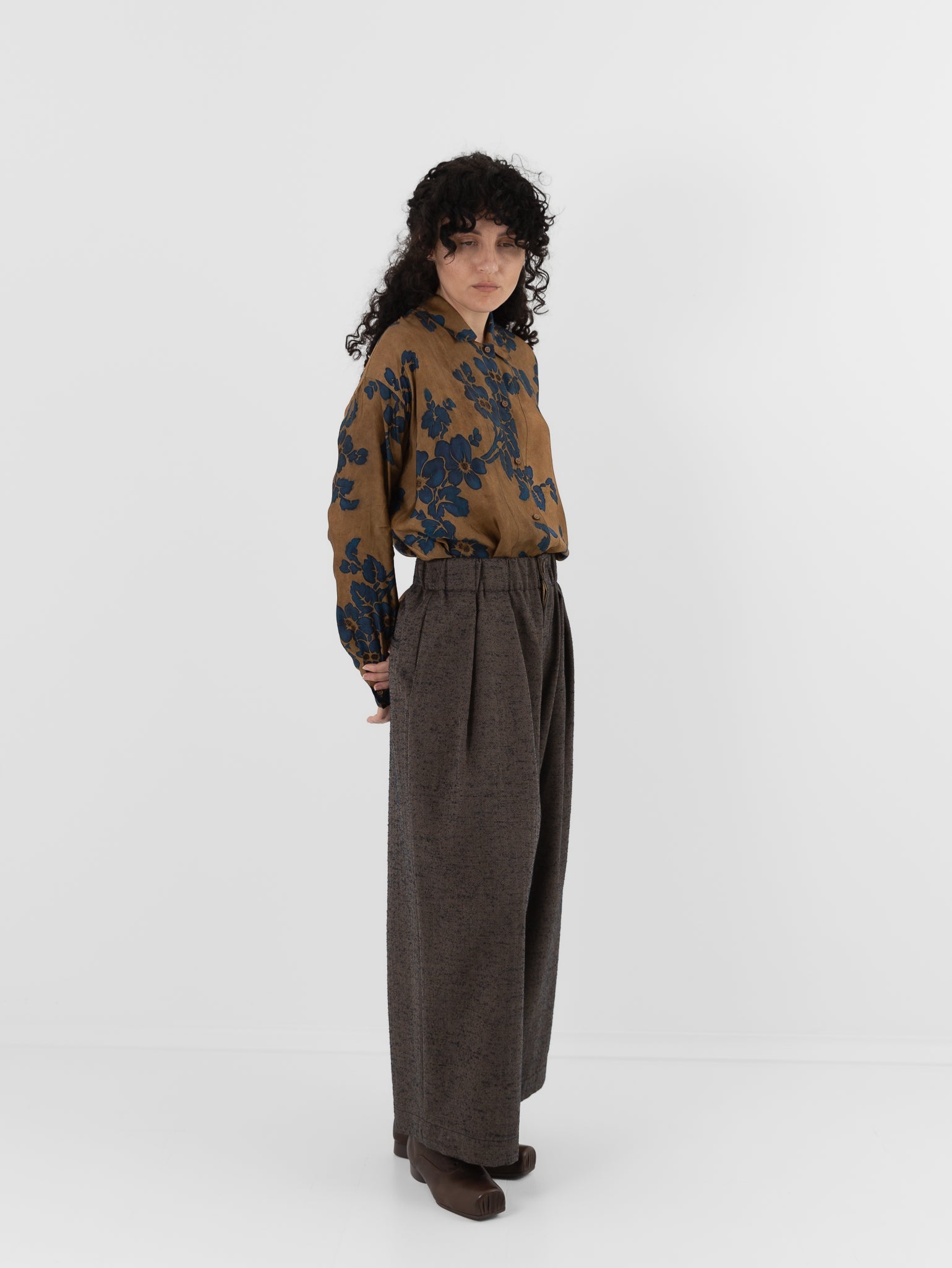 Uma Wang Poetic Pants in Grey/Blue - UMA WANG at Worthwhile - shop PANT