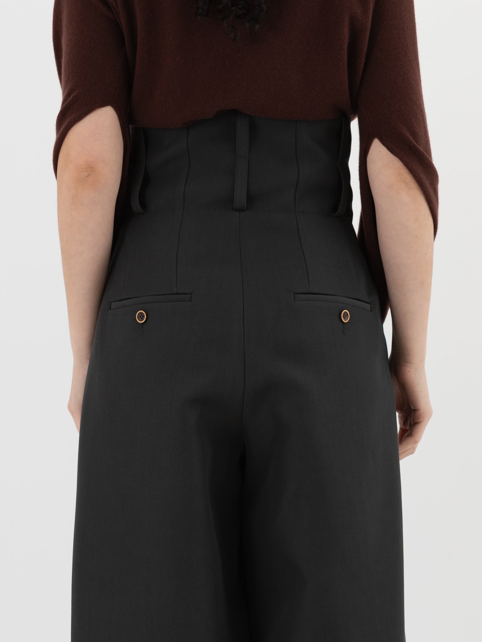 Uma Wang Poly Pants in Grey/Green - UMA WANG at Worthwhile - shop PANT