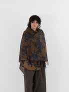 Uma Wang Scarf in Mustard/Blue - UMA WANG at Worthwhile - shop SCARF