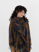 Uma Wang Scarf in Mustard/Blue - UMA WANG at Worthwhile - shop SCARF