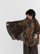 Uma Wang Scarf in Mustard/Blue - UMA WANG at Worthwhile - shop SCARF
