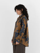 Uma Wang Tyesha Top in Mustard/Blue - UMA WANG at Worthwhile - shop TOP