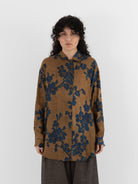 Uma Wang Tyesha Top in Mustard/Blue - UMA WANG at Worthwhile - shop TOP