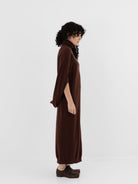 Uma Wang Wrap Dress in Brown/Red - UMA WANG at Worthwhile - shop DRESS