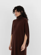 Uma Wang Wrap Dress in Brown/Red - UMA WANG at Worthwhile - shop DRESS