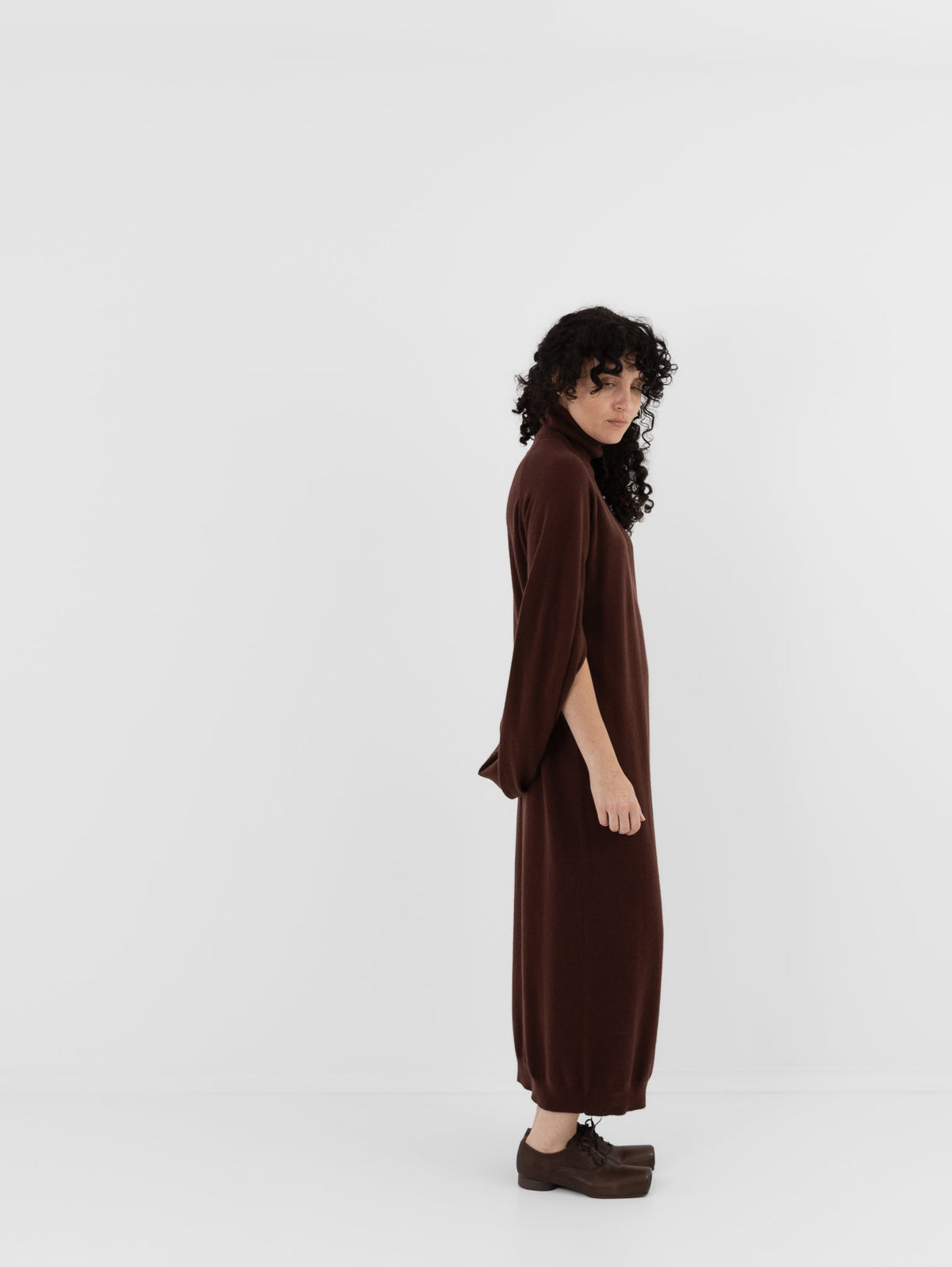 Uma Wang Wrap Dress in Brown/Red - UMA WANG at Worthwhile - shop DRESS