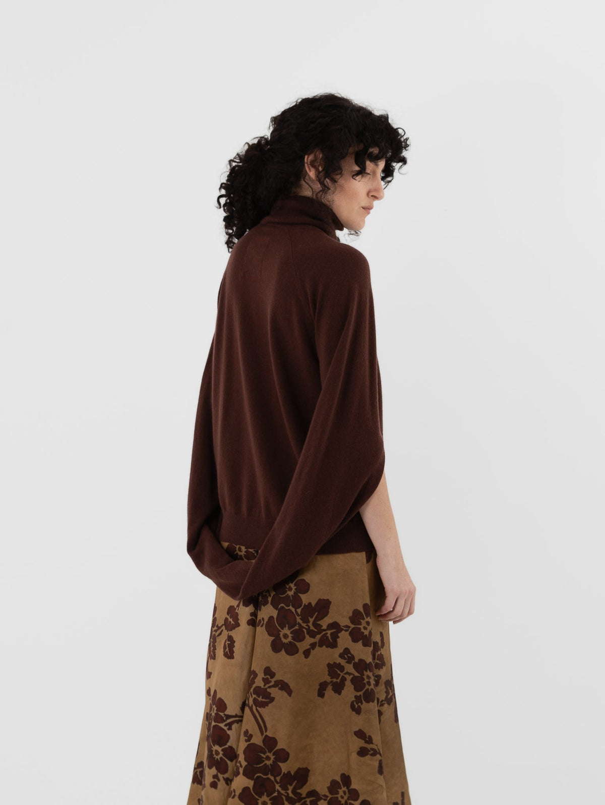 Uma Wang Wrap Sweater in Brown/Red - UMA WANG at Worthwhile - shop SWEATER