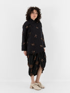 Uma Wang Emma Jacket in Black/Tan - UMA WANG at Worthwhile - shop JACKET