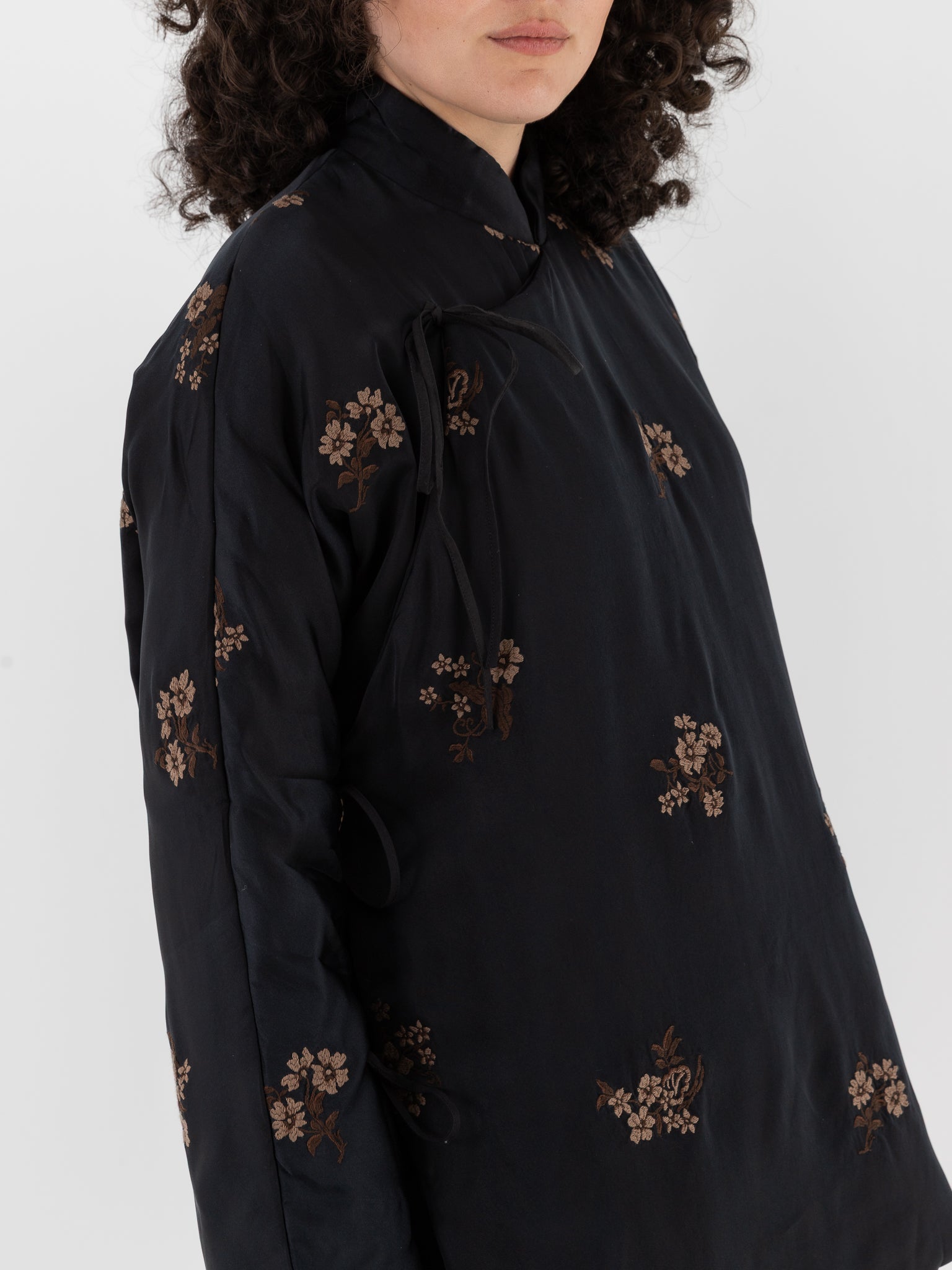Uma Wang Emma Jacket in Black/Tan - UMA WANG at Worthwhile - shop JACKET
