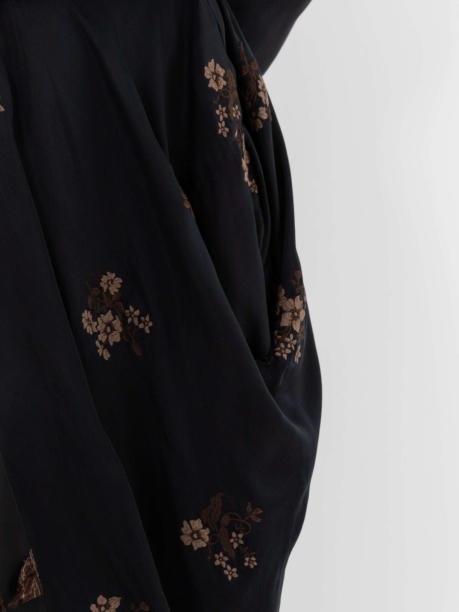 Uma Wang Gink Skirt in Black/Tan - UMA WANG at Worthwhile - shop SKIRT