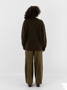 Uma Wang Cashmere Pullover in Army - UMA WANG at Worthwhile - shop TOP