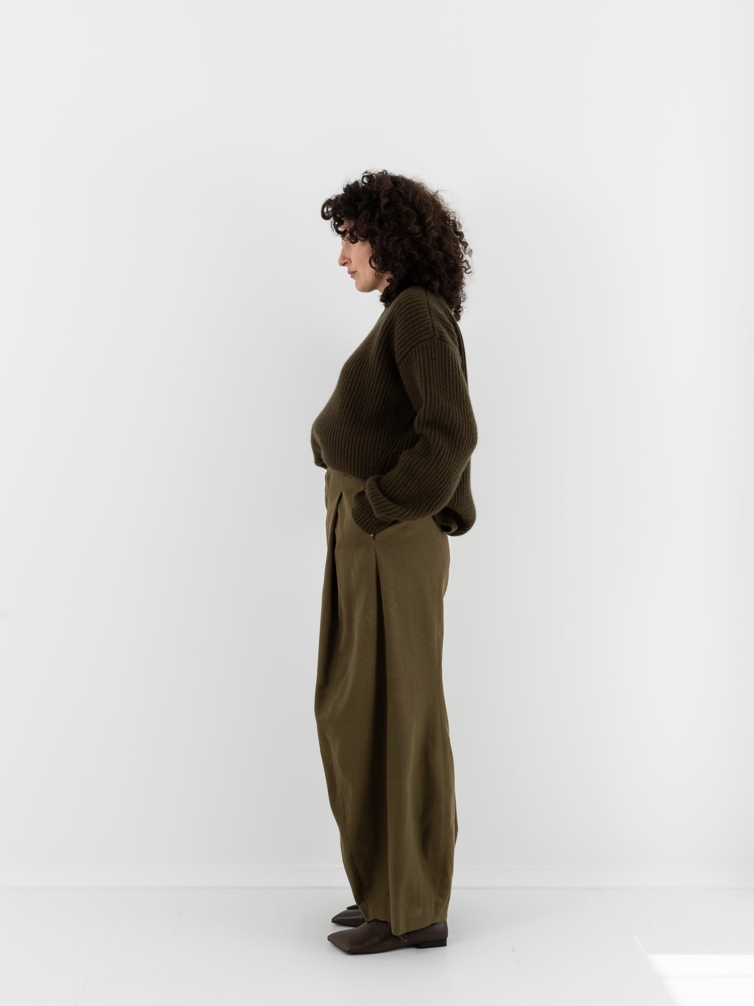 Uma Wang Paw Pants in Dark Green - UMA WANG at Worthwhile - shop PANT