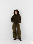Uma Wang Paw Pants in Dark Green - UMA WANG at Worthwhile - shop PANT