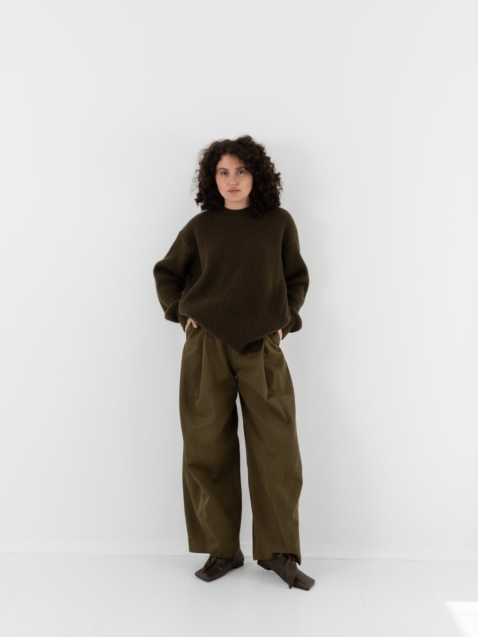 Uma Wang Paw Pants in Dark Green - UMA WANG at Worthwhile - shop PANT