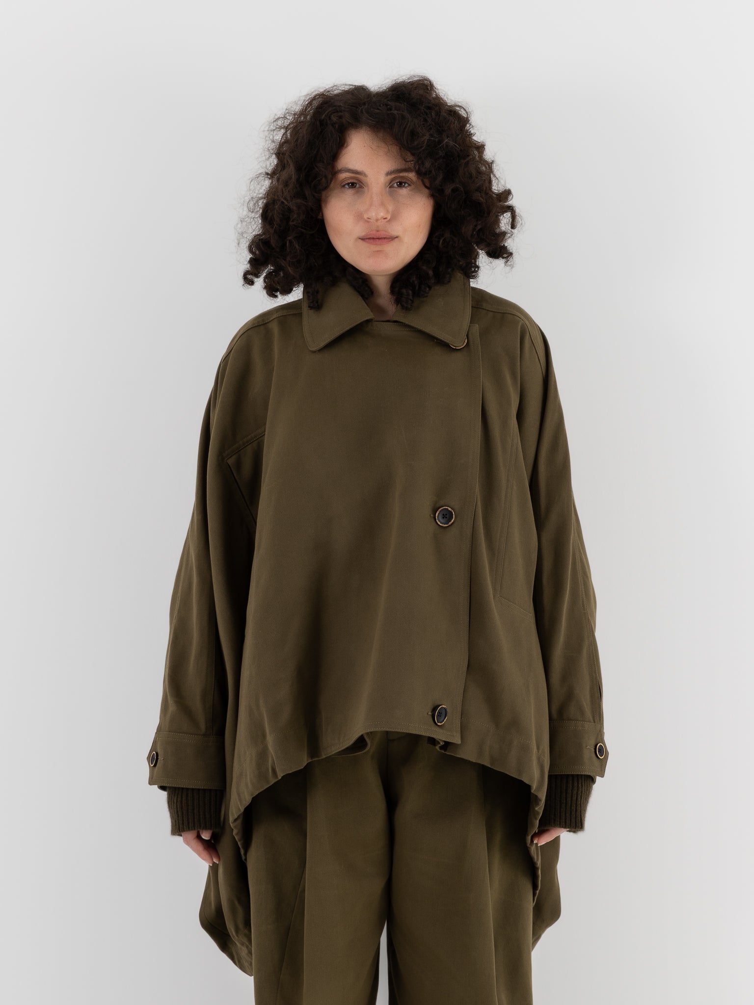 Uma Wang Kew Jacket in Dark Green - UMA WANG at Worthwhile - shop JACKET