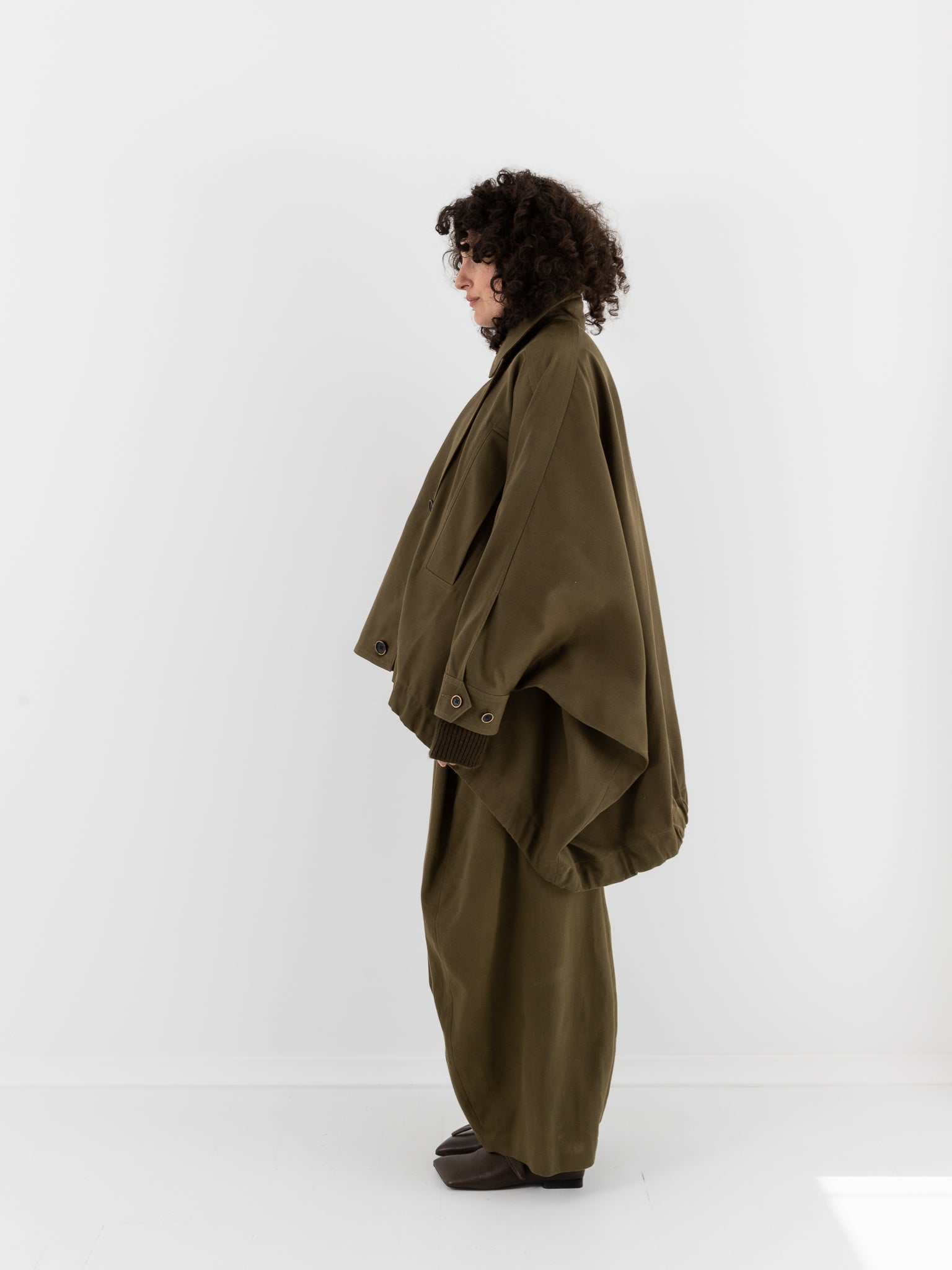 Uma Wang Kew Jacket in Dark Green - UMA WANG at Worthwhile - shop JACKET