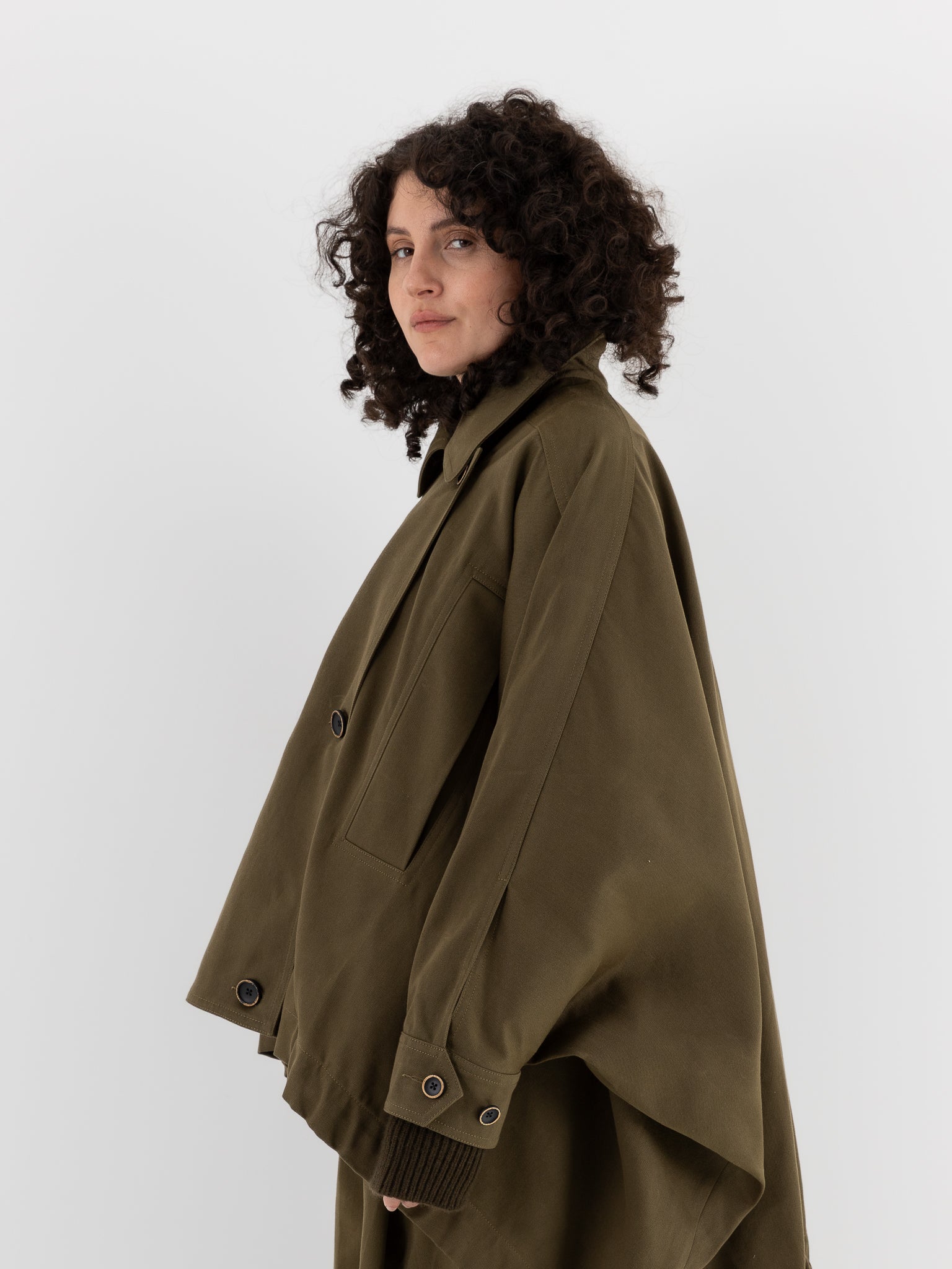 Uma Wang Kew Jacket in Dark Green - UMA WANG at Worthwhile - shop JACKET