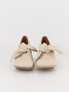 Uma Wang Square Knotted Mule in Off White - UMA WANG at Worthwhile - shop SHOES