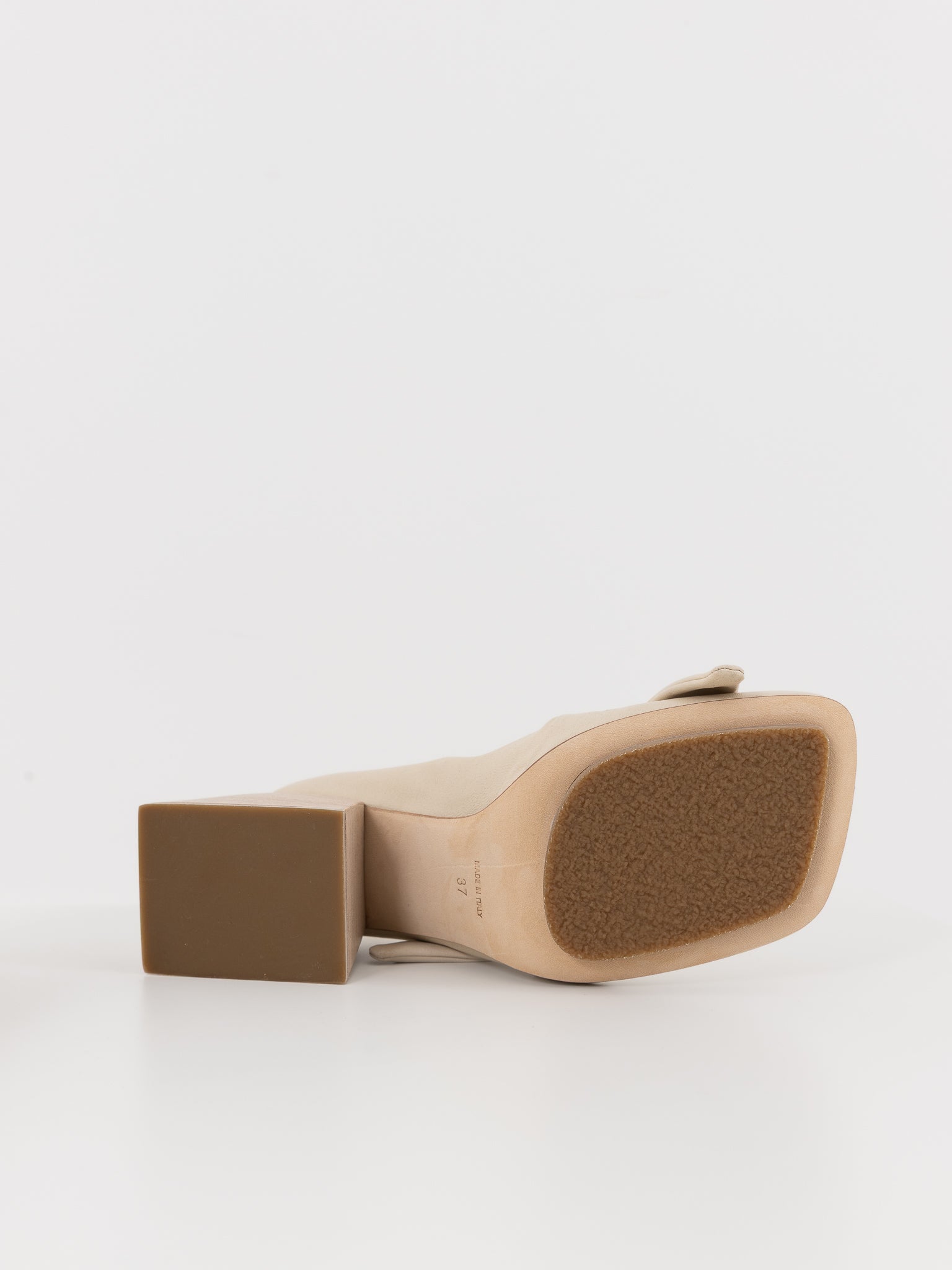 Uma Wang Square Knotted Mule in Off White - UMA WANG at Worthwhile - shop SHOES