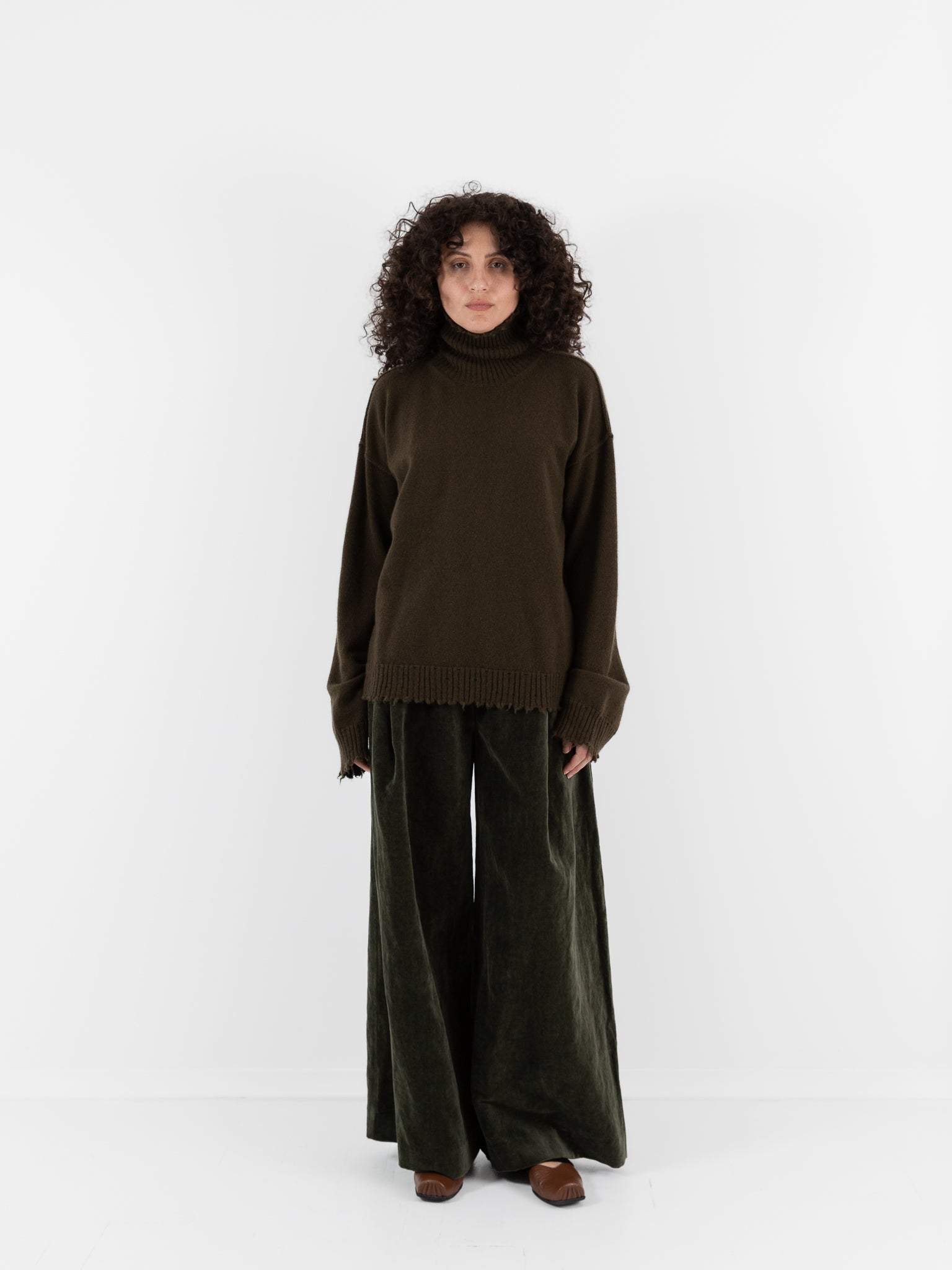 Uma Wang High Neck Top - Worthwhile