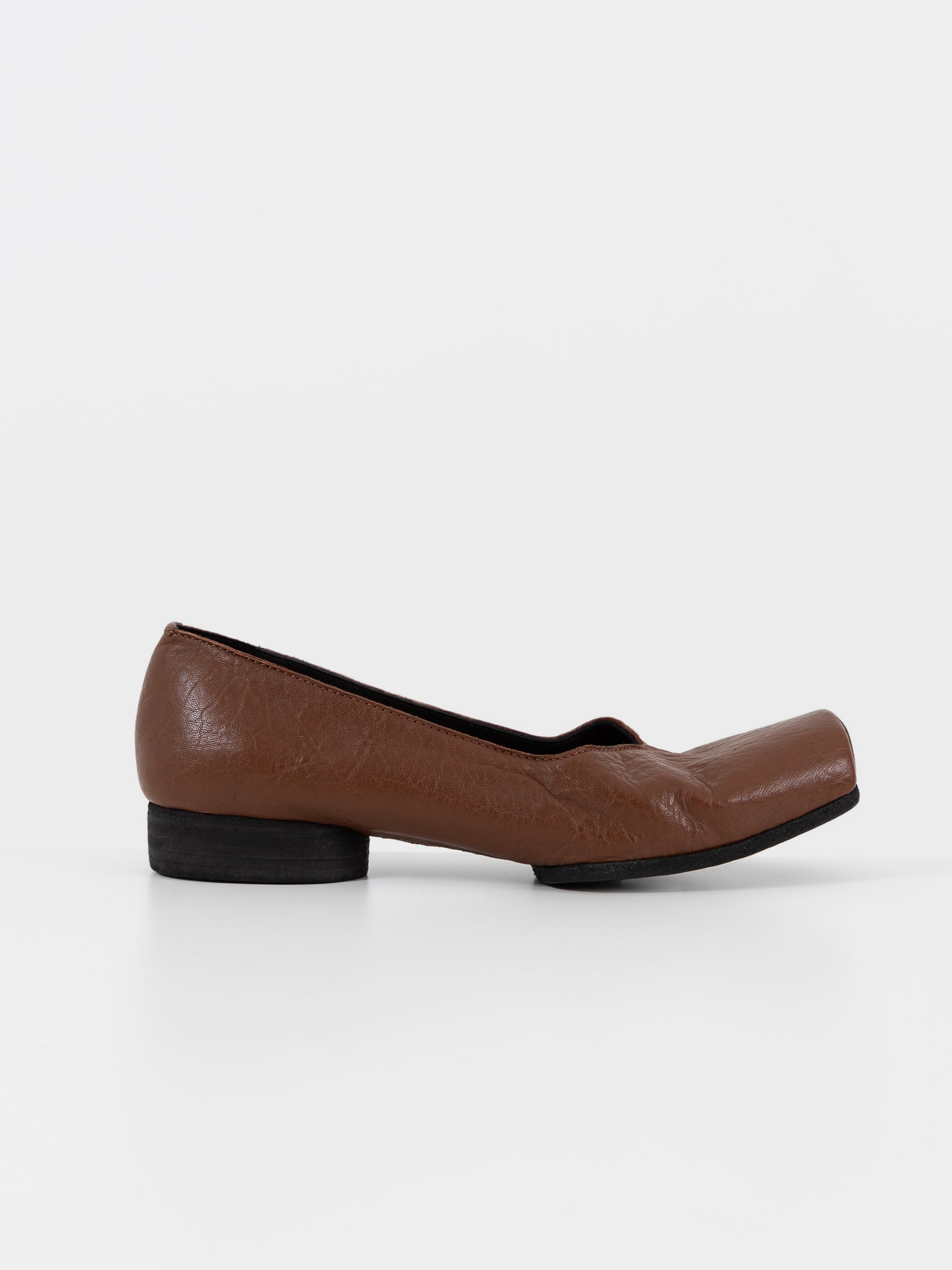 Uma Wang Ballet Strap in Mustard - UMA WANG at Worthwhile - shop SHOES